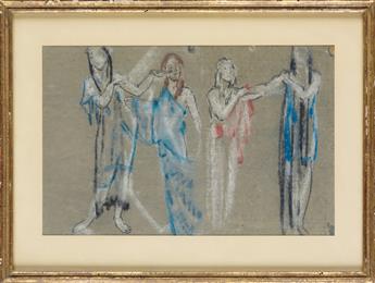 ARTHUR B. DAVIES Four Draped Female Figures.